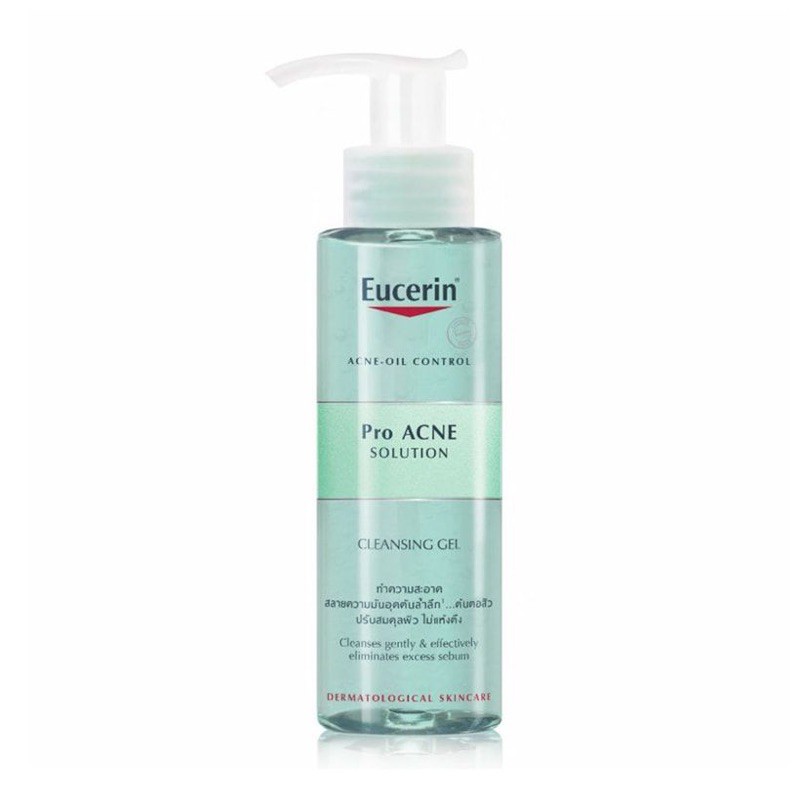 [Mã COSMS70 giảm 10% đơn 250K] [Date 12/2024] EUCERIN GEL RỬA MẶT DÀNH CHO DA NHỜN MỤN PROACNE CLEANSING 200ML