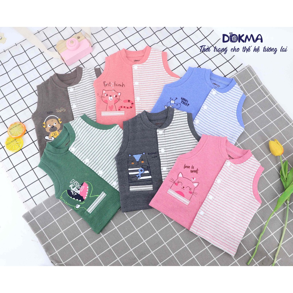 DA560 Áo ghile kẻ Dokma (3-18M)