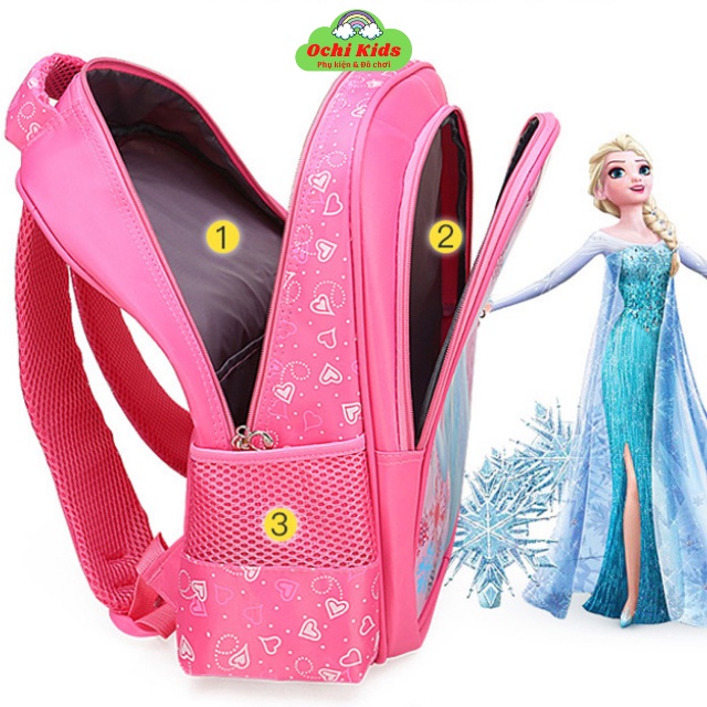 Balo chống nước, balo đi học cho bé cấp 1, cặp sách tiểu học bé trai gái Ochi Kids