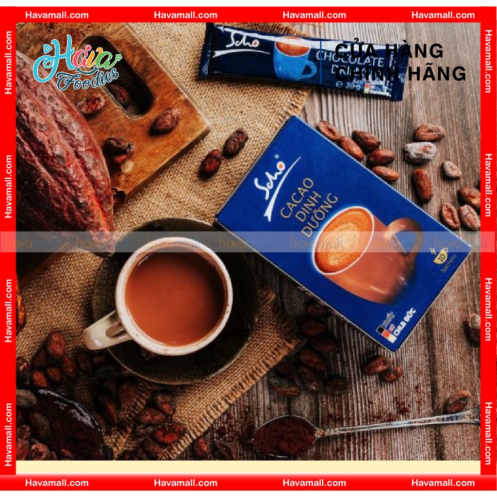 Bột Cacao Dinh Dưỡng Scho Hộp 10 Gói - Instant Chocolate Drink