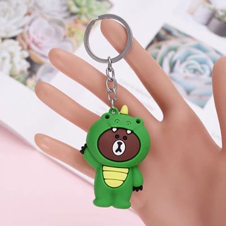 🐻 Móc khoá gấu Dino Brown