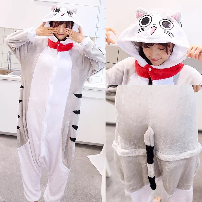Pijama thú bông hình mèo chii