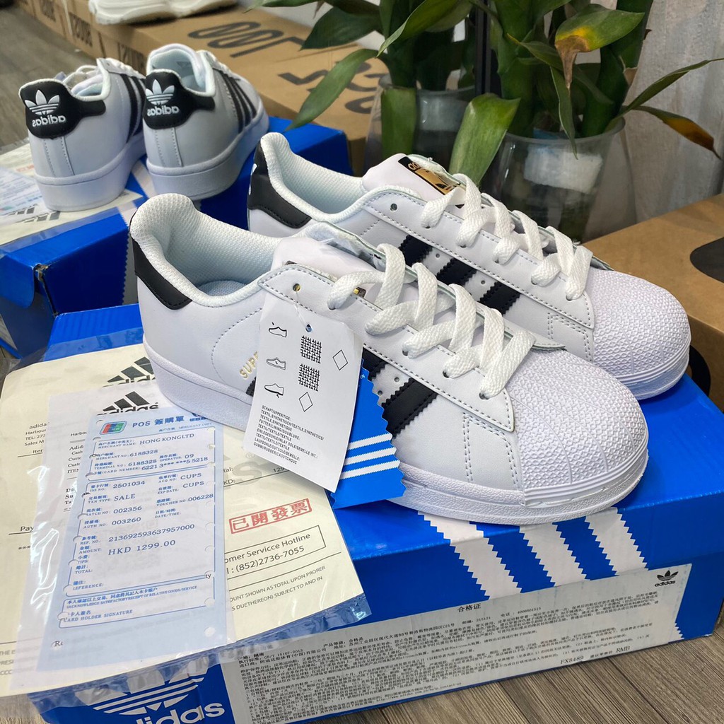 Giày SuperStar mũi sò tem vàng nam nữ | BigBuy360 - bigbuy360.vn