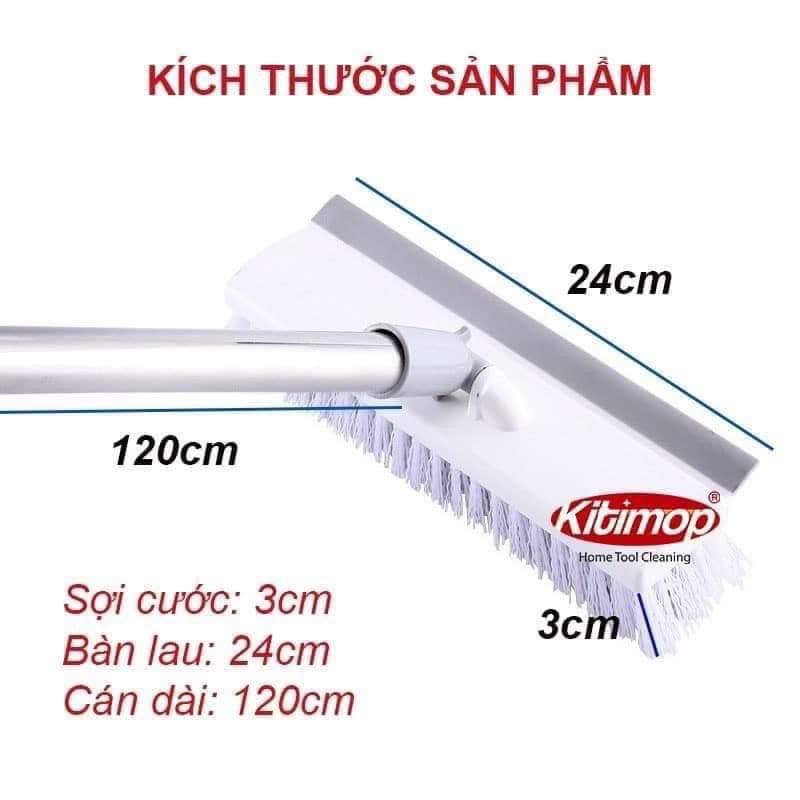Chổi Chà Sàn Gạt Nước Nhà Tắm, Nhà Vệ Sinh 2 Mặt Thông Minh Siêu Sạch và Tiện Dụng