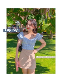 Lily Top ( áo croptop tay phồng )
