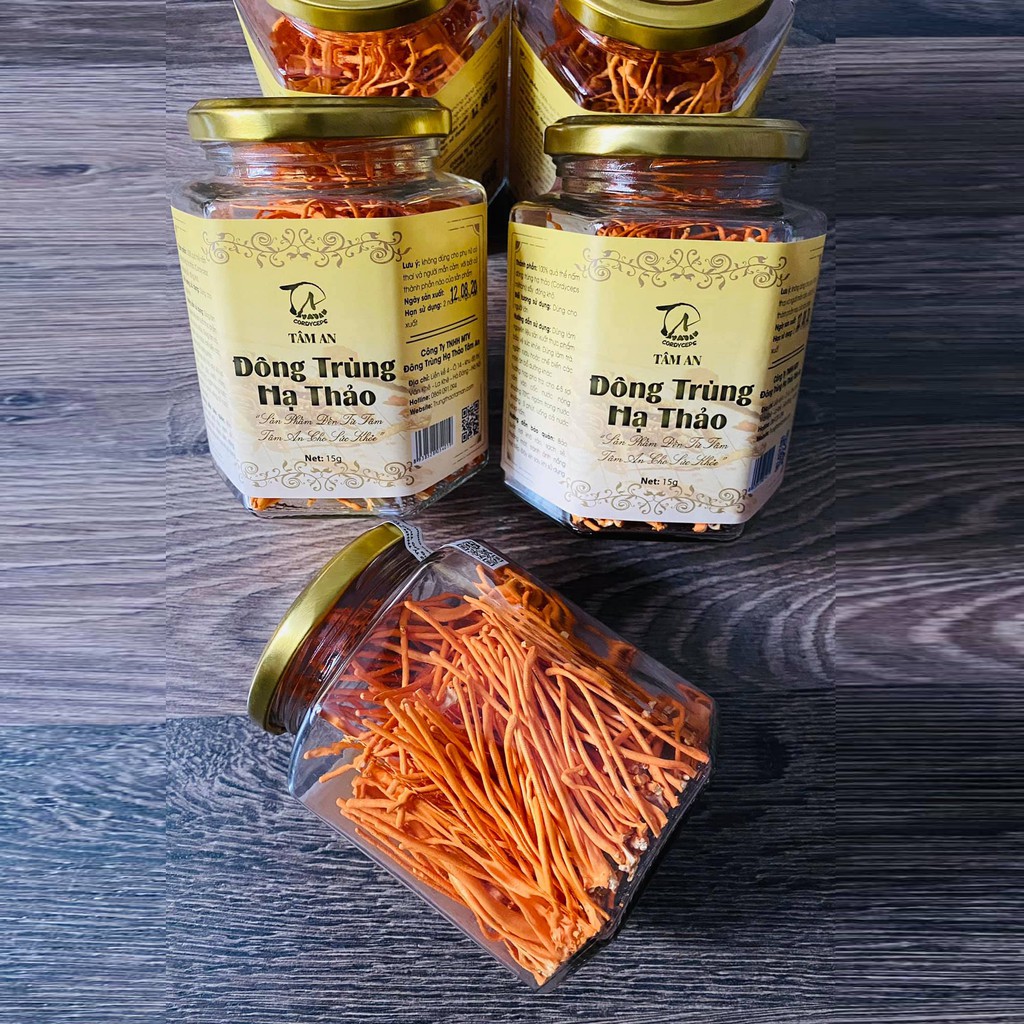Đông trùng hạ thảo Tâm An hộp 15g hàm lượng dược chất cao - tốt cho sức khỏe (tặng gói nhỏ dùng thử) | BigBuy360 - bigbuy360.vn