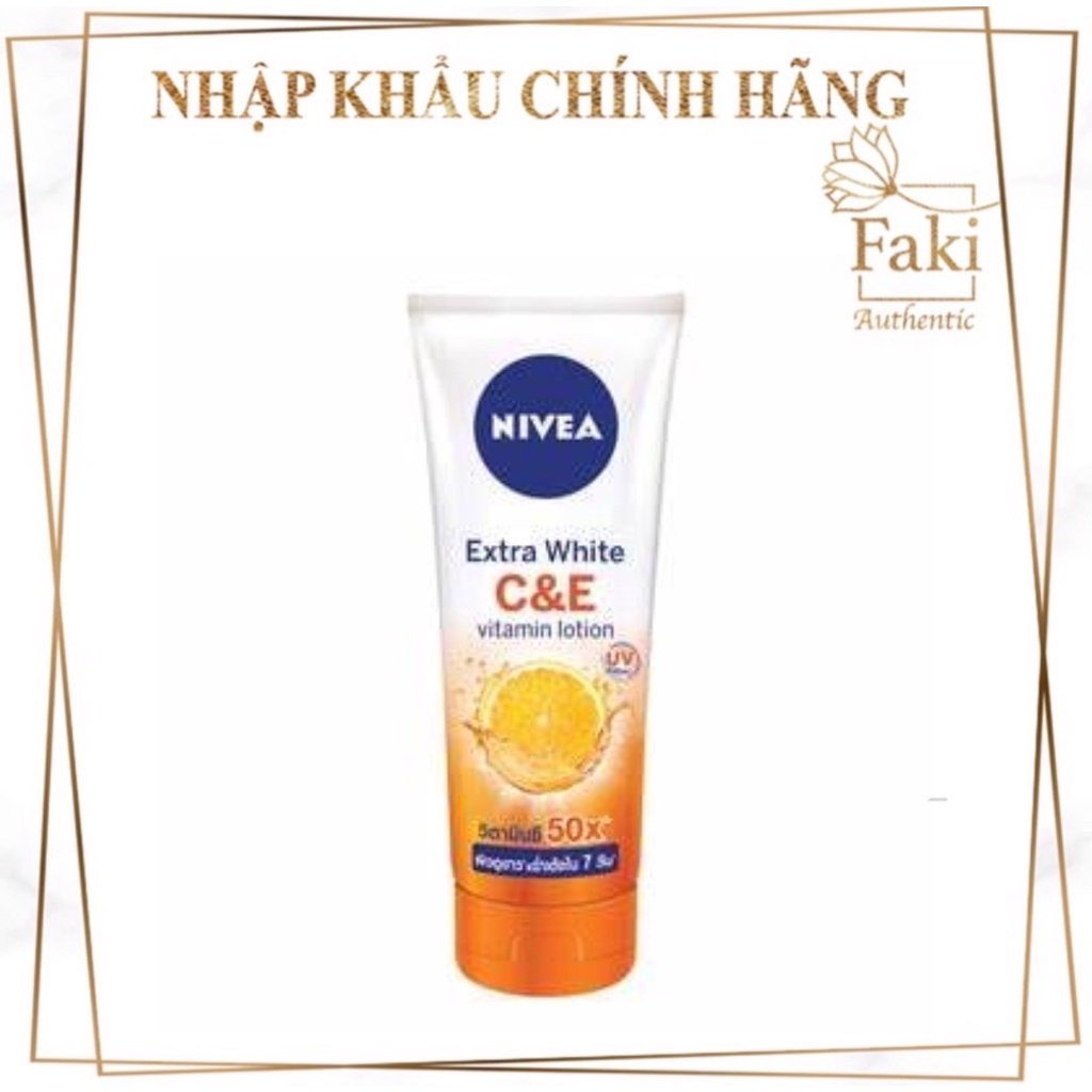 Sữa Dưỡng Thể Nivea Dưỡng Sáng Da Vitamin C &amp; E 180ml Extra White C&amp;E Vitamin Lotion