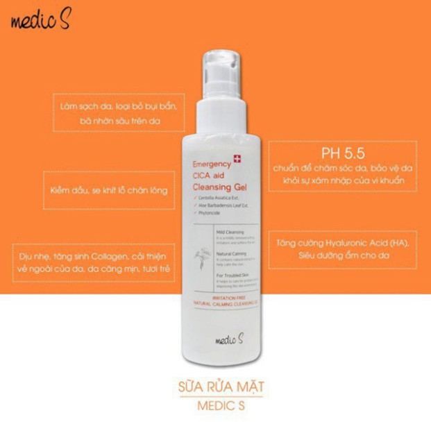 Sữa rửa mặt Medic S dạng gel_ Medic S Cleansing Gel