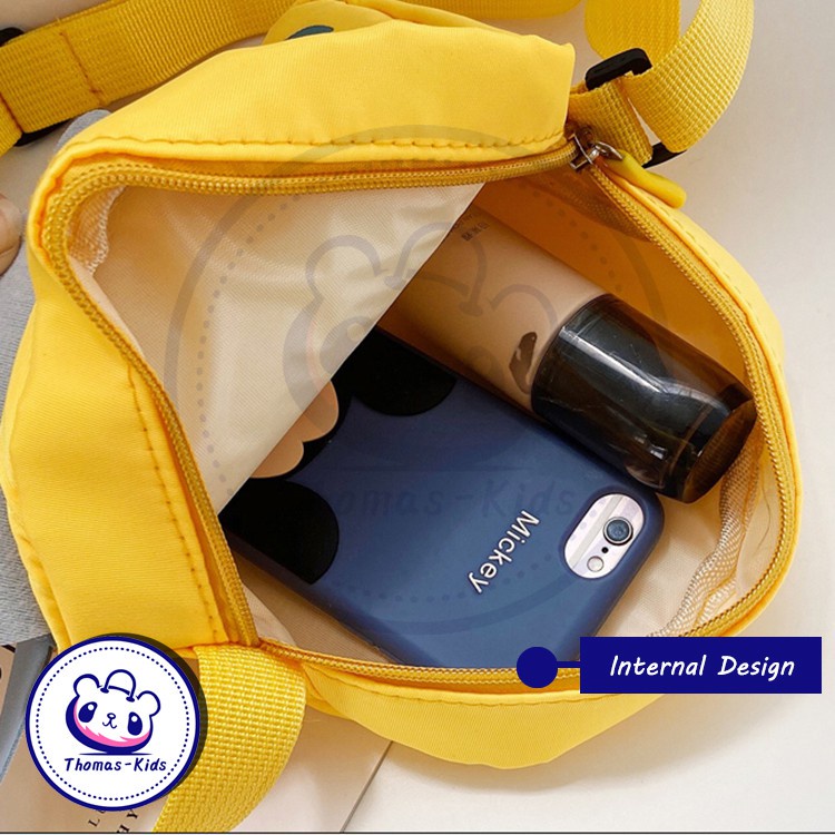 [THOMAS KIDS] Túi trẻ em Khủng long dễ thương Túi thời trang mầm non Unisex Phim hoạt hình đeo chéo Túi quà