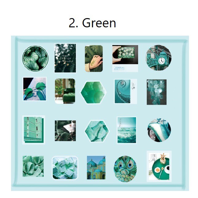 Set 40 sticker giấy washi trang trí planner STG080 Gachini