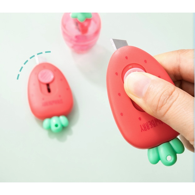 Dao rọc giấy mini hình cà rốt, dâu tây dễ thương