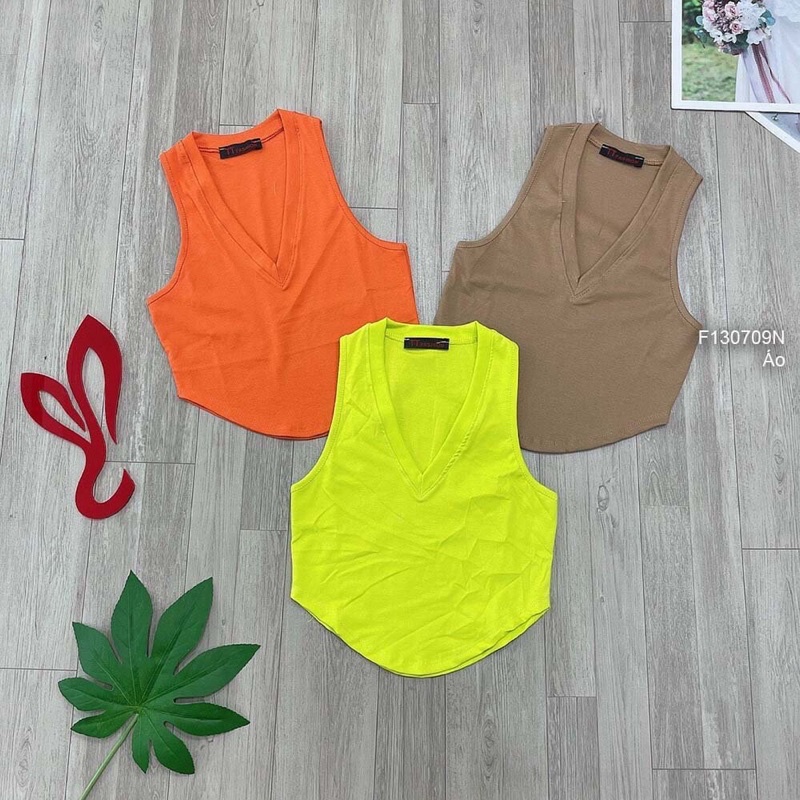 Áo thun sát nách croptop vạt bầu TT1307