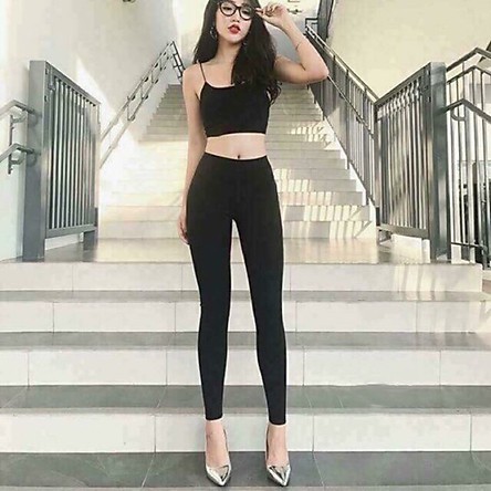 Quần legging nữ Encanto nâng mông cạp cao siêu co giãn loại 1