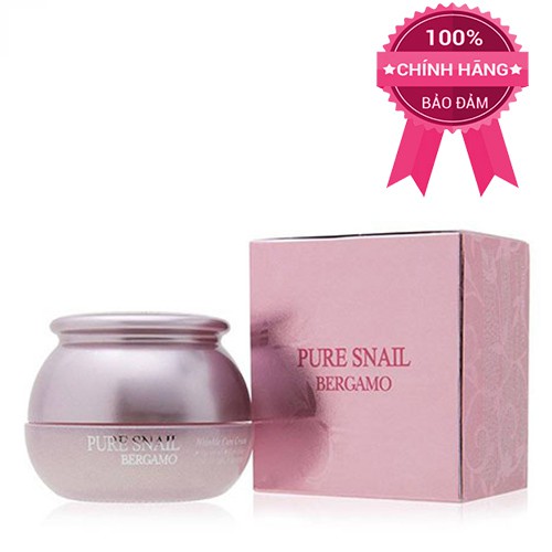 Kem dưỡng da chống nhăn Bergamo Pure Snail Wrinkle Cream 50g