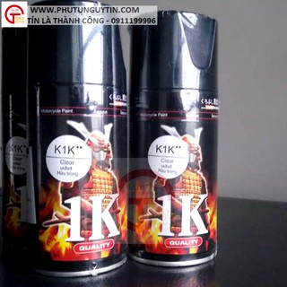 SAMURAI _ K1KT _ Chai sơn xịt sơn xe máy Samurai K1KT keo trong nhũ  lấp lánh kim tuyến