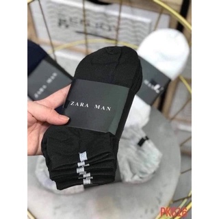 Tất cổ ngắn nam nữ 2 màu đen trắng