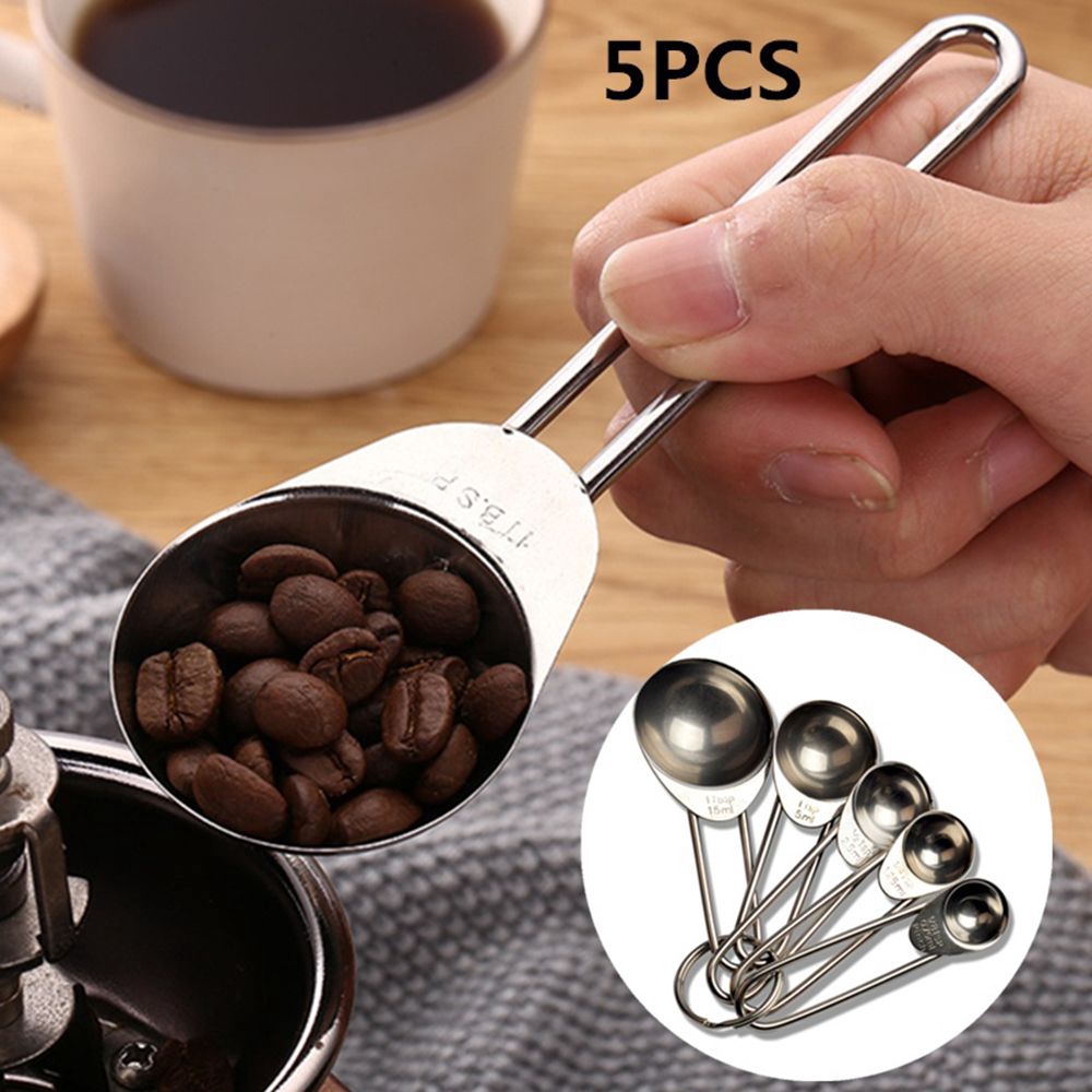 Set muỗng đo lường thực phẩm gia vị bằng thép không gỉ tiện dụng