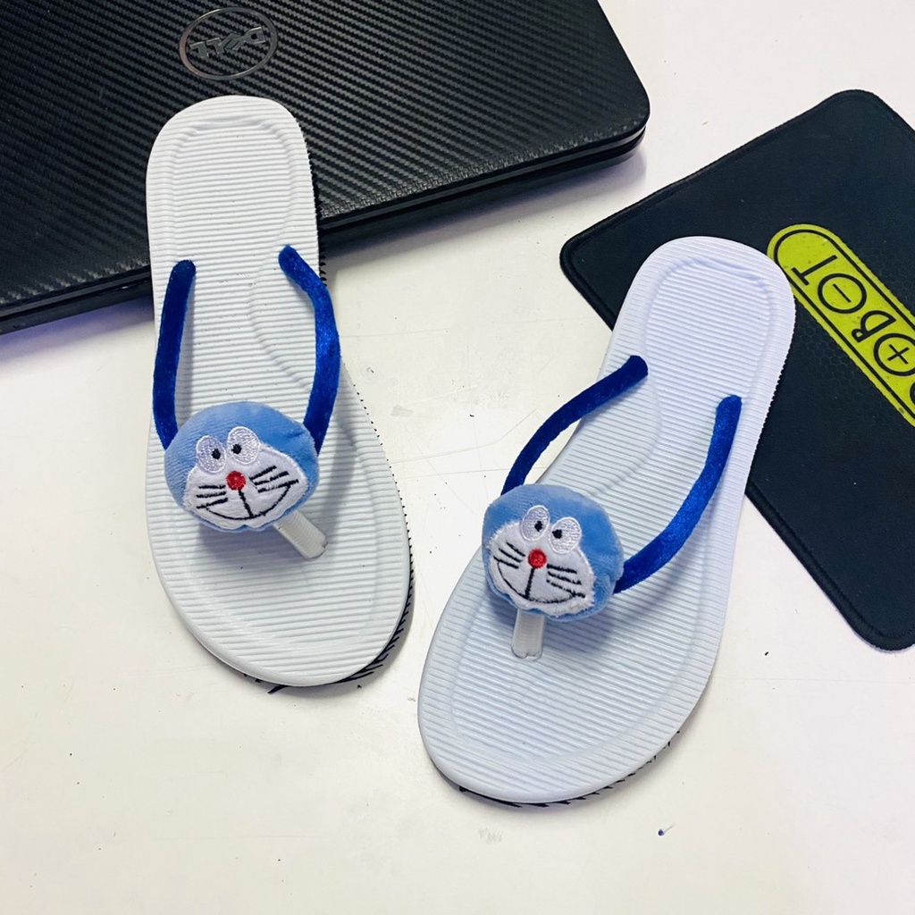 Dép xỏ ngón nữ bông hình thú Doraemon-HelloKitty-Hổ-Heo cute đủ size cho các chị em.