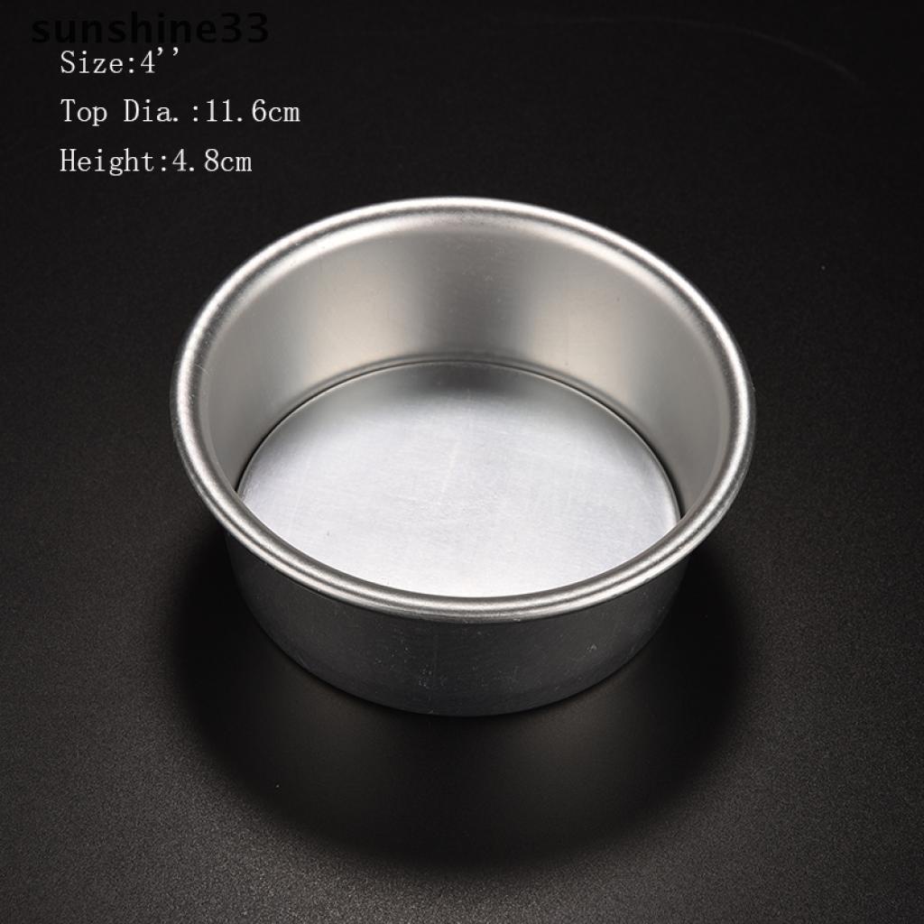 Khuôn Làm Bánh Hình Tròn Bằng Hợp Kim Nhôm 8 Size Có Thể Tháo Rời