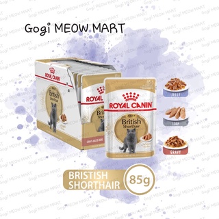Pate Royal Canin BRITISH SHORTHAIR – MÈO ANH LÔNG NGẮN TRƯỞNG THÀNH gói 85g - Thức ăn dinh dưỡng thú cưng Gogi MEOW MART