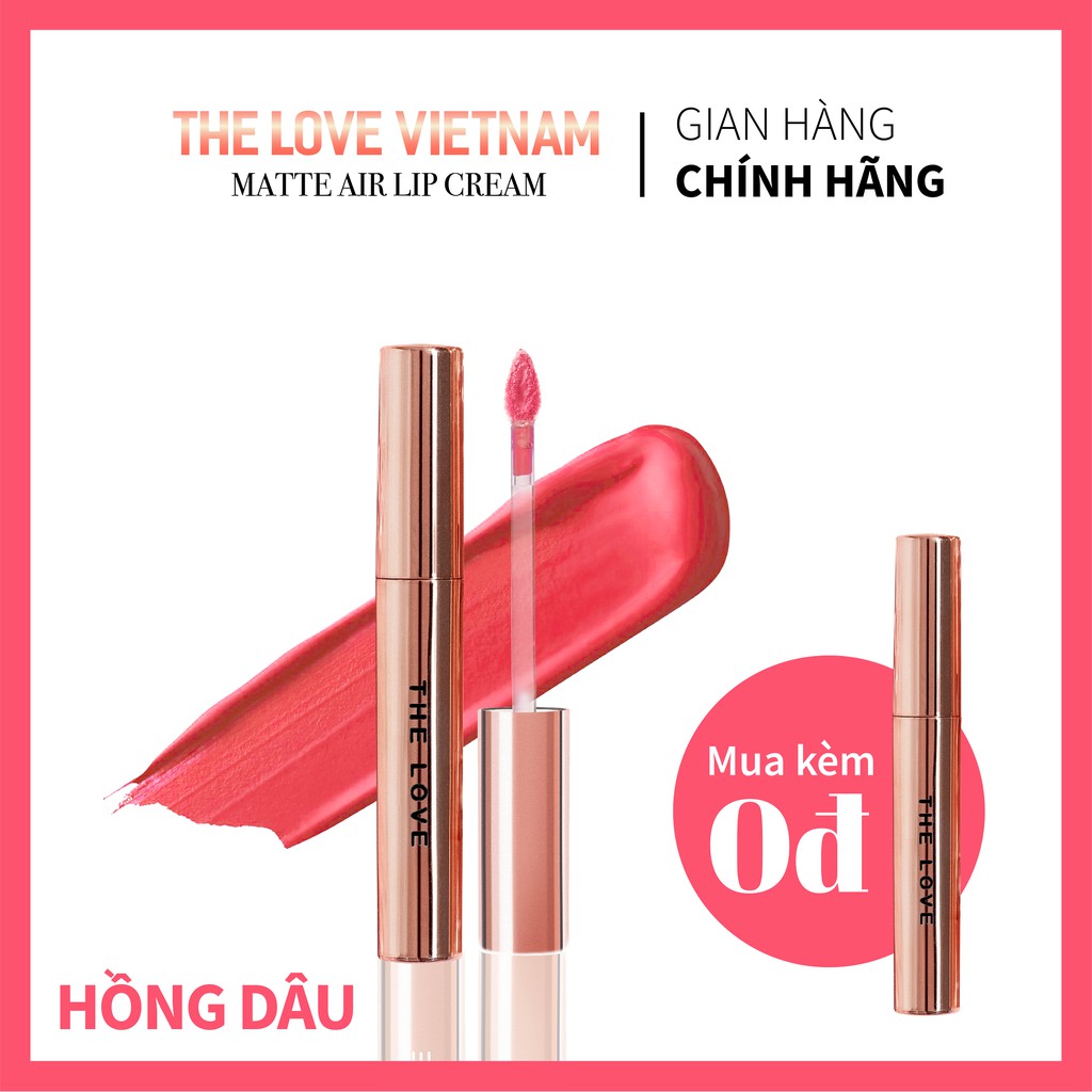 [Deal Sốc] Son Lì THE LOVE Hồng Dâu Kháng Nước Chính Hãng 4ml