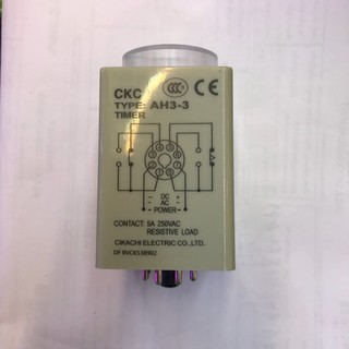 HOT-Rơ le thời gian 220v 60s kèm đế