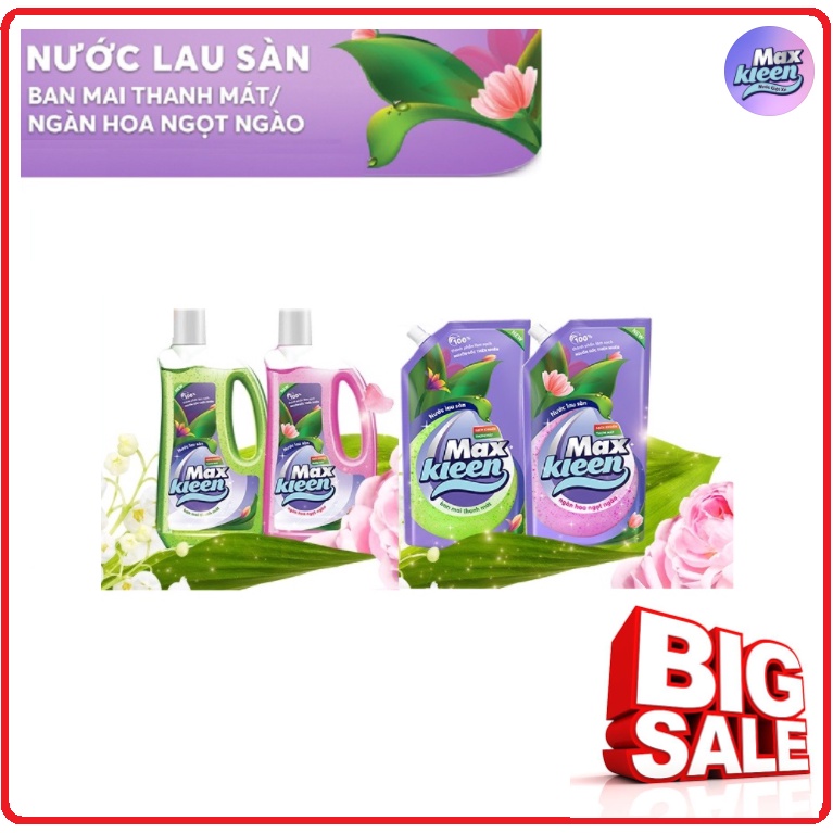 Nước Lau Sàn MAXKLEEN Chai 1Kg