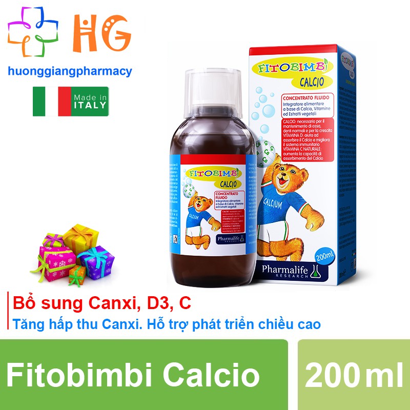 Fitobimbi Calcio ✅ Hàng Chính Hãng 100% - Bổ sung canxi và Vitamin D, Giúp phát triển chiều cao tối đa cho trẻ