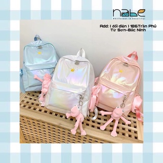 Balo ulzzang hologram thêu vương miệng chống thấm cực hotttt
