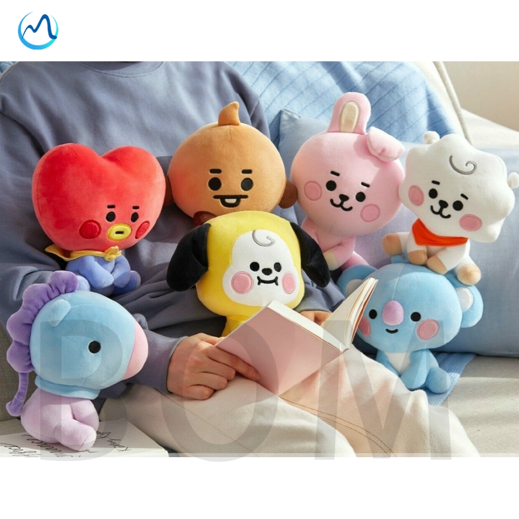 Đồ Chơi Nhồi Bông Hình Nhân Vật Bts BT21 Bangtanboys 10cm Dễ Thương Cho Bé Tata COOKY CHIMMY KOYA VAN SHOOKY RJ MANG