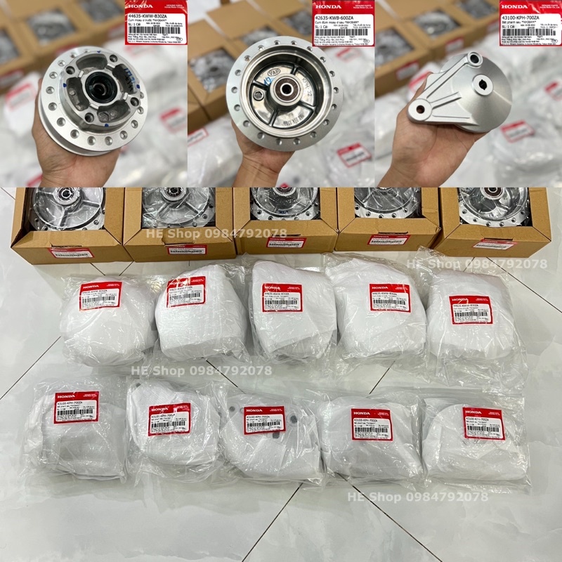 Bộ Đùm Trước Sau &amp; Má Đùm Wave S110/Future