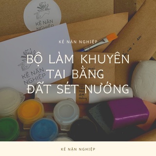 Combo làm khuyên tai bằng đất sét nướng