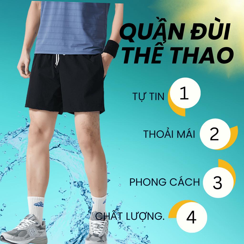 Quần short đùi thể thao ngắn Thái Khang loại quần đùi ngắn 2 túi chất liệu cao cấp thoải mái Qdui19