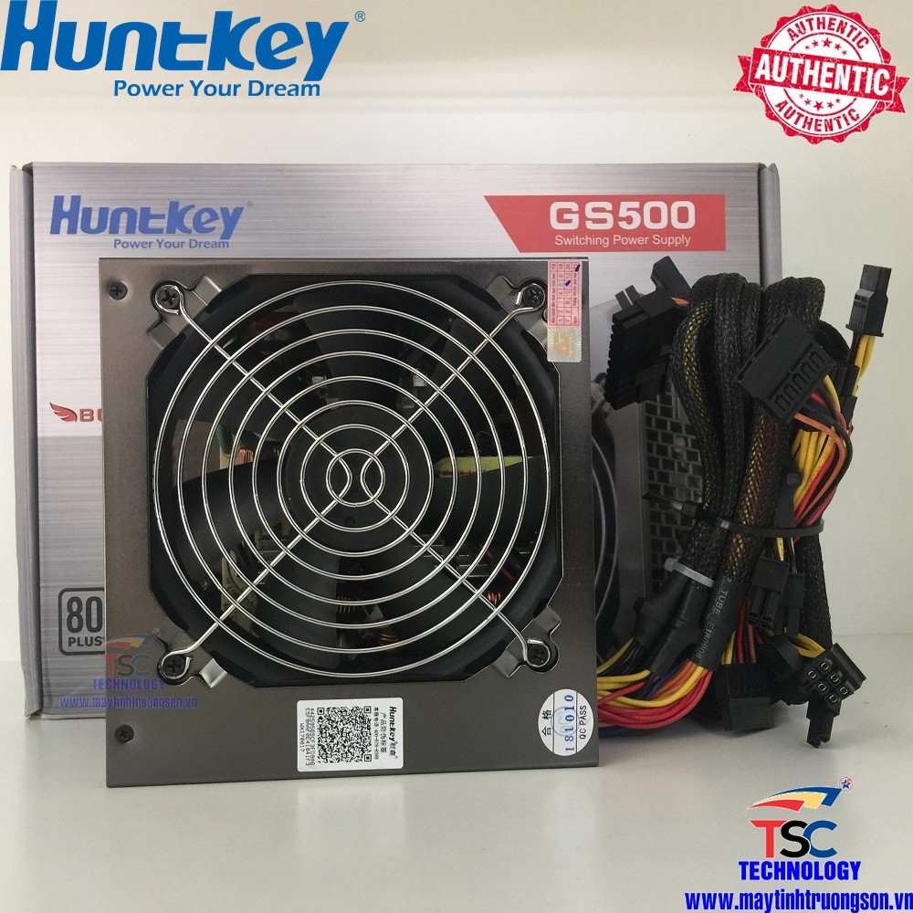 Nguồn Máy Tính Huntkey GS500 500W Bảo Hành 3 Năm | Chính Hãng ANC Phân Phối