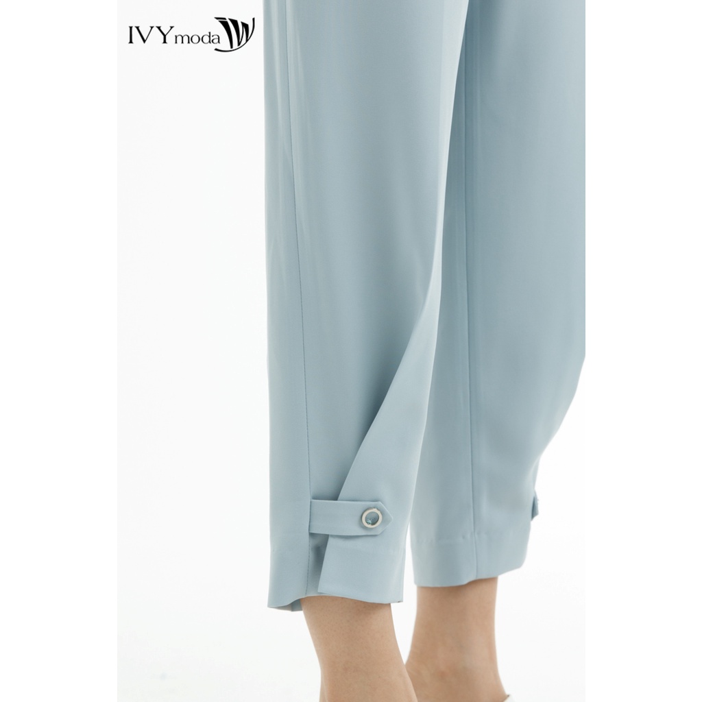 Quần baggy nữ phối đai IVY moda MS 22B9260