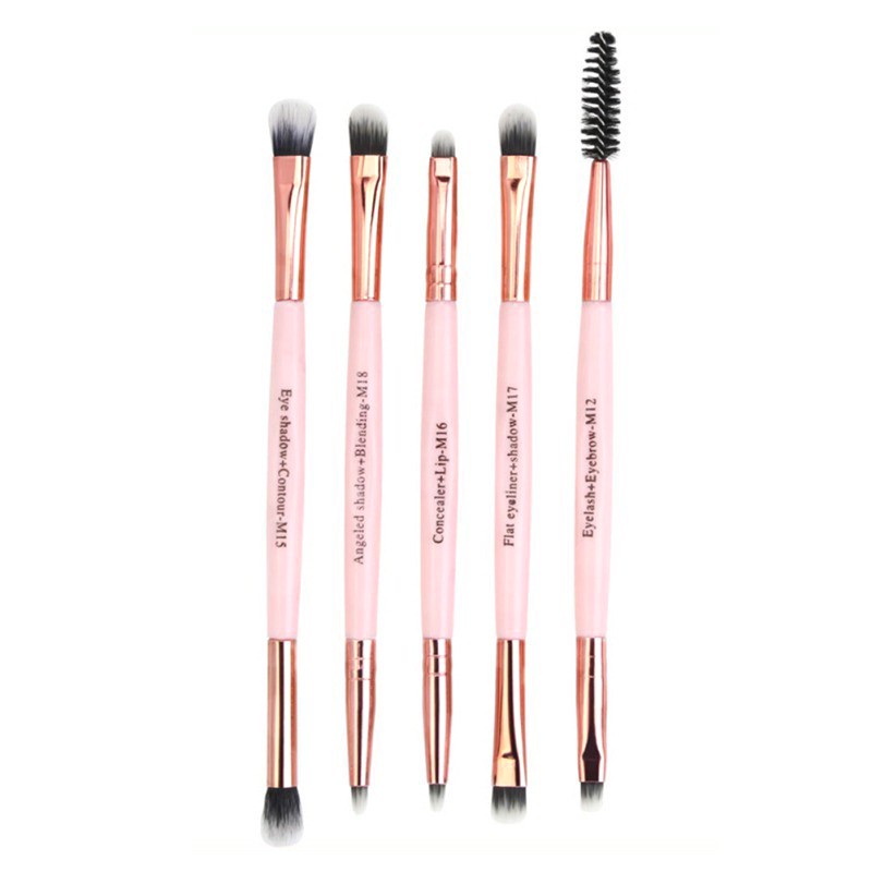 MAANGE 5pcs Makeup Brush Sets Portable Powder Brush Eyeshadow Brush