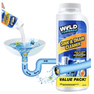 Chai bột thông ống cống wlld tornado 110g
