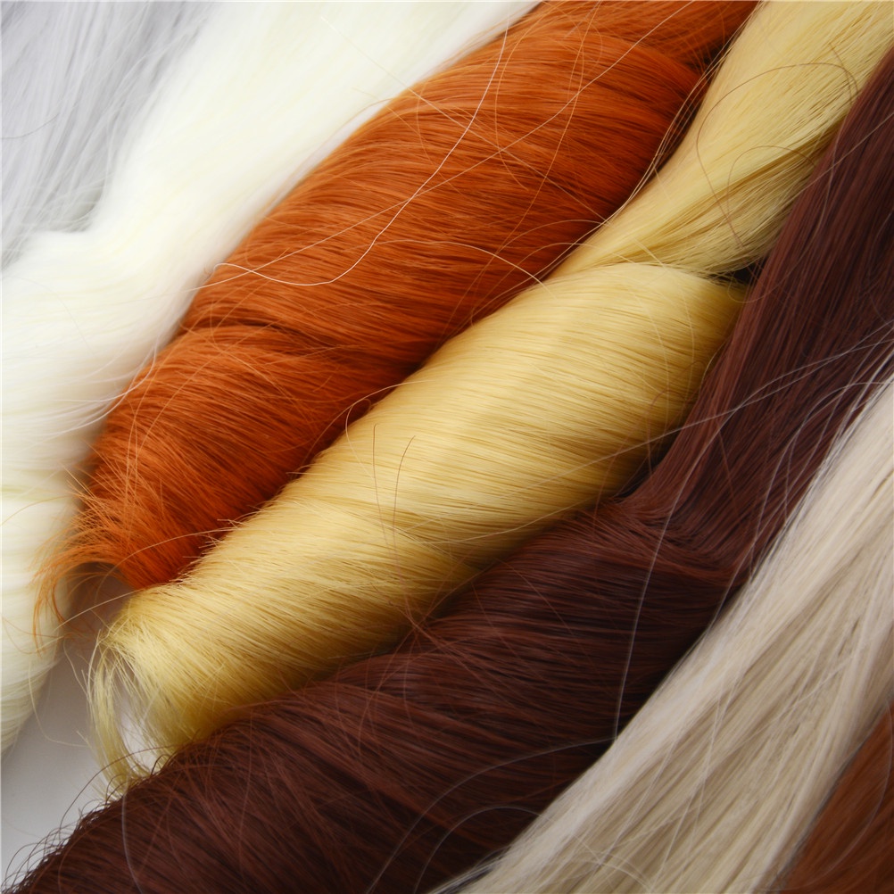 Tóc Giả Xoăn Dày Tự Nhiên 20CM Cho Búp Bê 1 / 3 1 / 4 1 / 6 BJD