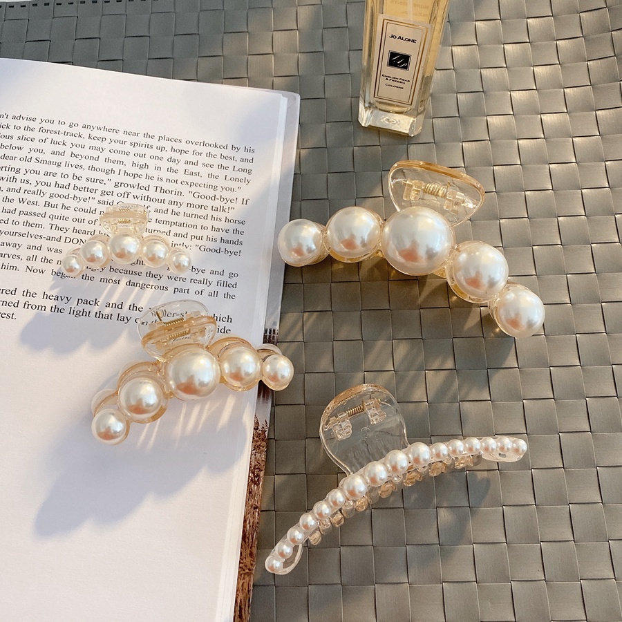 Kẹp Tóc Đính Ngọc Trai Phong Cách Retro Thanh Lịch Cho Nữ
