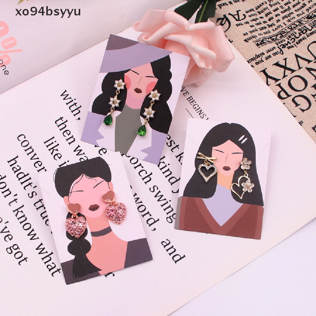 Set 100 Tấm Thẻ Giấy Trưng Bày Vòng cổ / Bông Tai Tiện Lợi xo94bsyyu