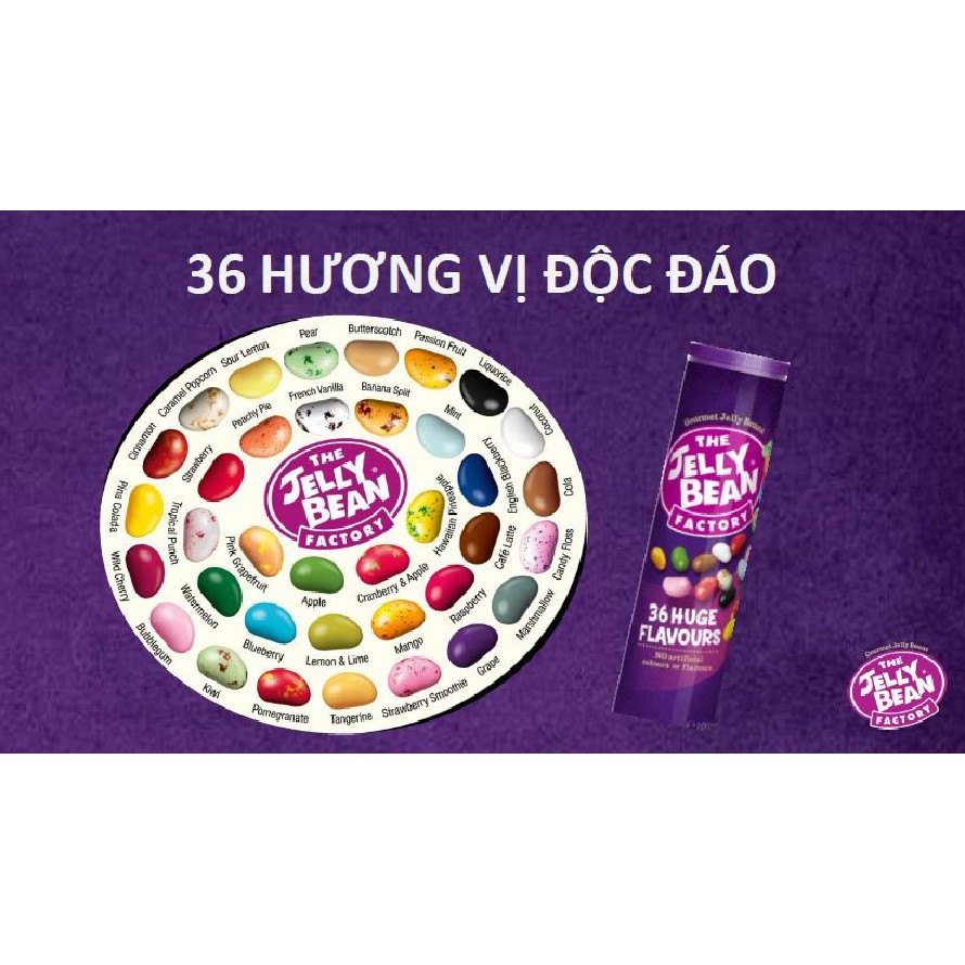 Kẹo Hạt Trái Cây Jelly Bean 36 Vị 100g