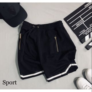 Quần short thể thao nam túi có dây kéo