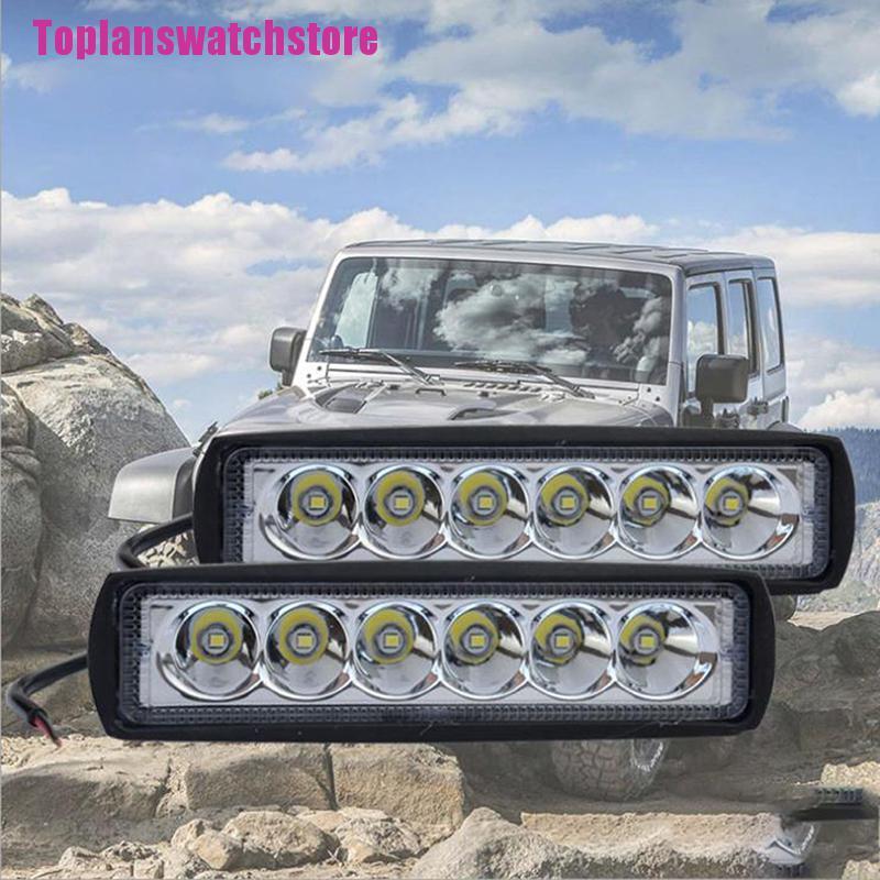 Thanh Đèn Led 6inch 18W 6 Bóng Chuyên Dụng Cho Xe Hơi
