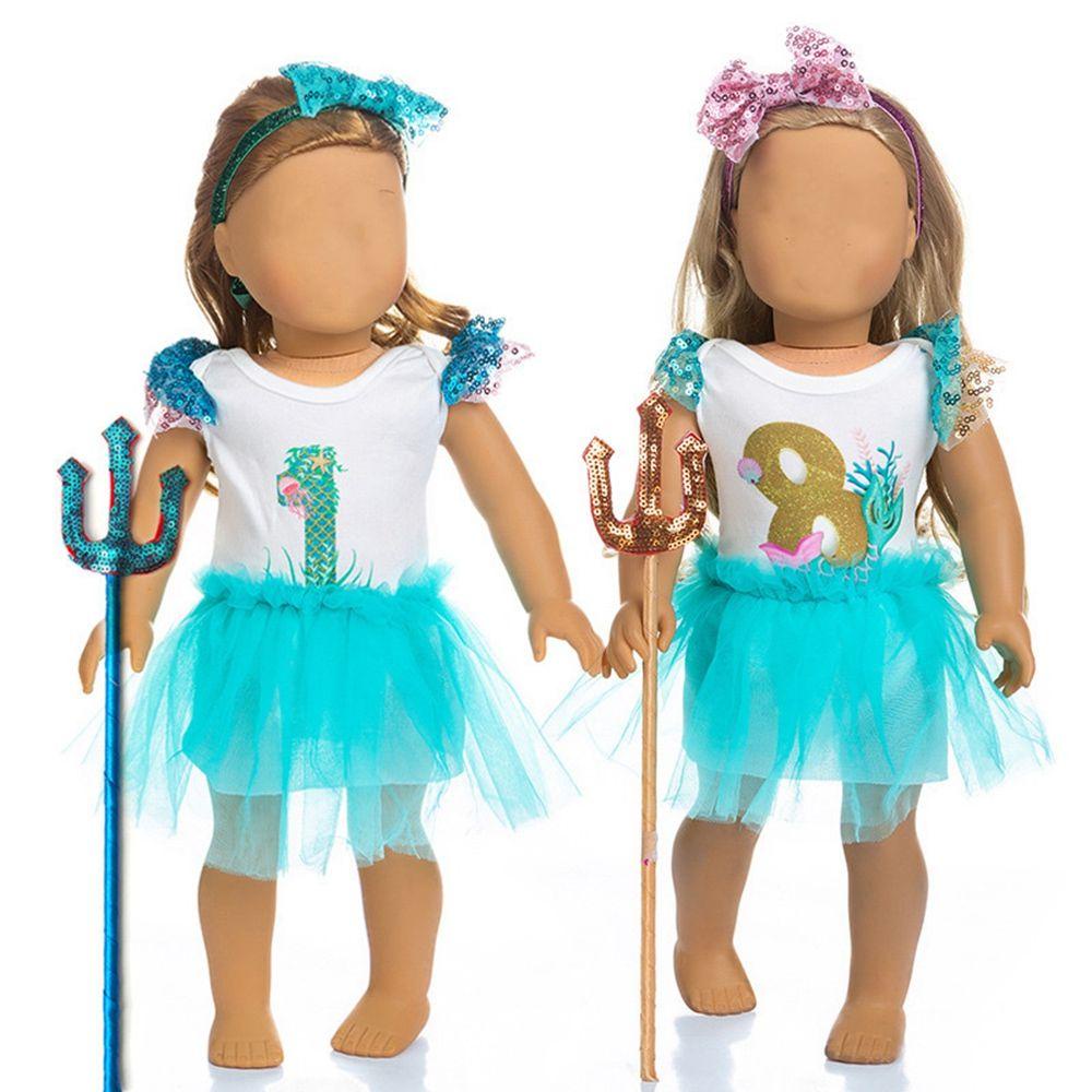 Áo Thun Đính Kim Sa Lấp Lánh Dành Cho Búp Bê 18Inch