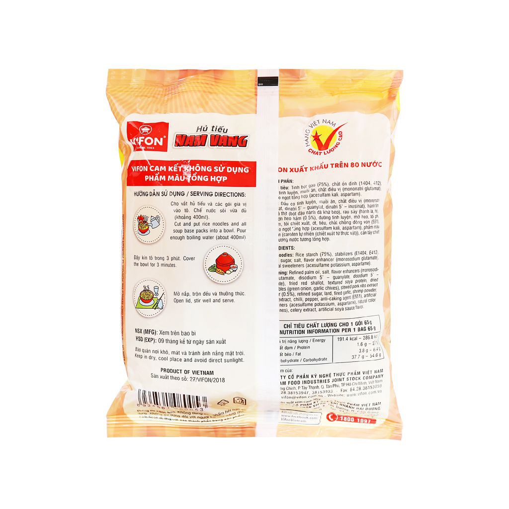 Hủ tiếu nam vang Vifon 65g x 30 gói | BigBuy360 - bigbuy360.vn