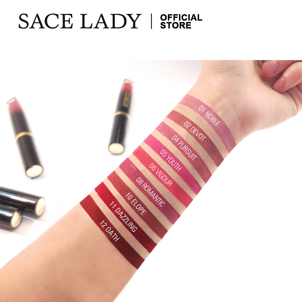 Son Môi SACE LADY Trang Điểm Chất Màu Lì Lâu Trôi Không Bị Nhòe Chống Dính Ly Tiện Lợi 2.5ml | BigBuy360 - bigbuy360.vn