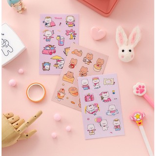 Sticker hoạt hình động vật cute