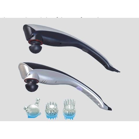 Máy massage cầm tay 3 đầu hồng ngoại King Akiko/Lucass A300  Nhật Bản. Mát xa giảm đau vai cổ lưng, tăng cường sức khỏe