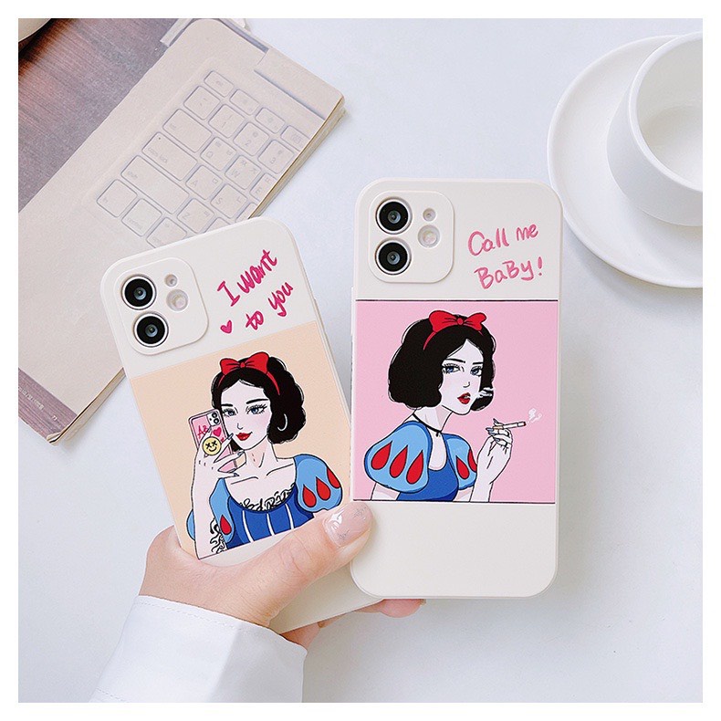 Ốp lưng BVC cạnh vuông giả 14 cô gái 5 6 5s/6/6plus/6s/6splus/7/7plus/8/8plus/x/xr/xs/11/12/pro/promax/13/14Promax