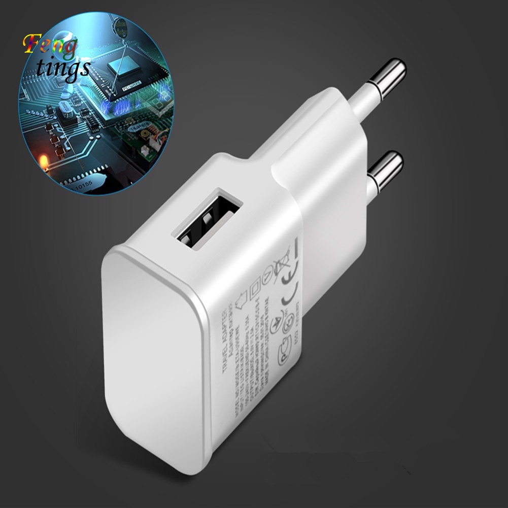 Củ Sạc Một Cổng USB 5V EU / US Tiện Dụng Mang Theo Du Lịch Cho Android